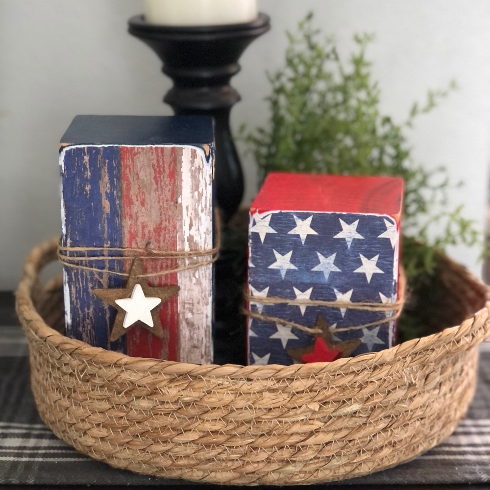 Patriotic Wood Blocks